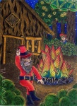 Rumpelstiltskin dancing around the fire